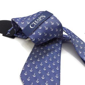 Ralph Lauren/ CHAPS/ Necktie/ Blue with Anchors